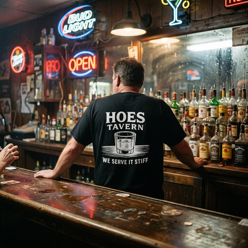 Hoes Tavern Front & Back Tee – Hoes Clothes