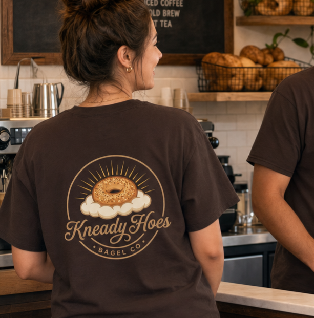 Kneady Hoes Bagel Co. Front & Back Tee – Hoes Clothes