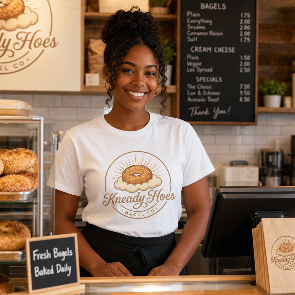 Kneady Hoes Bagel Co. Front Only Tee – Hoes Clothes