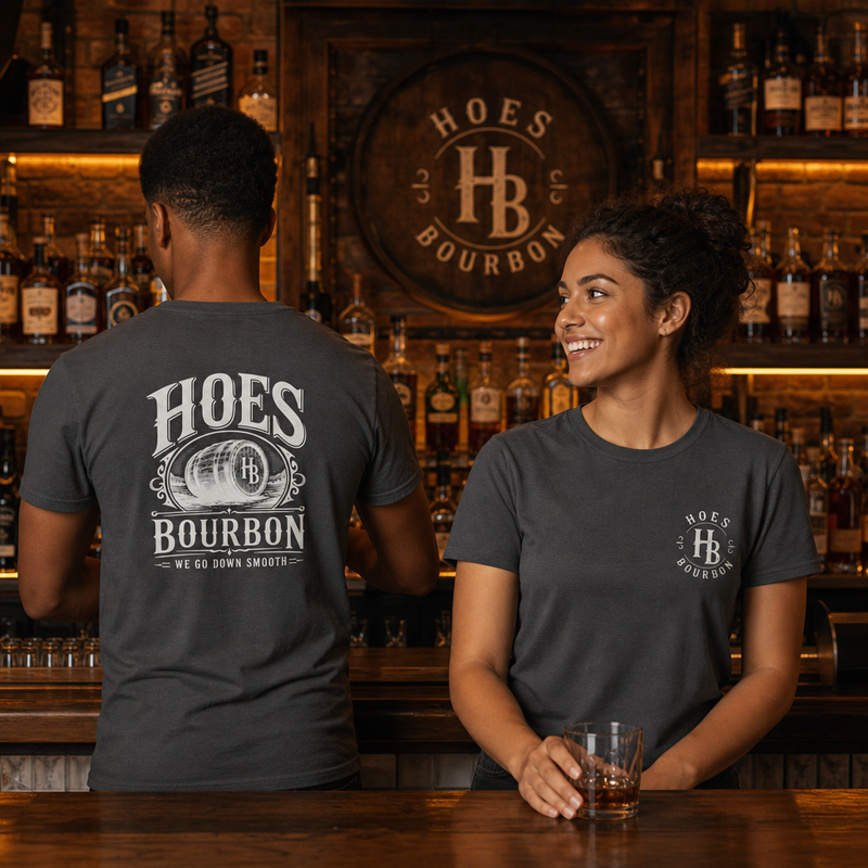 Hoes Bourbon Front & Back Tee – Hoes Clothes