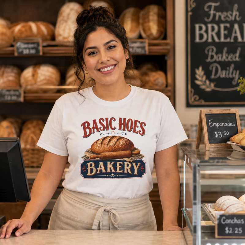 Basic Hoes Bakery Front Only Tee – Hoes Clothes