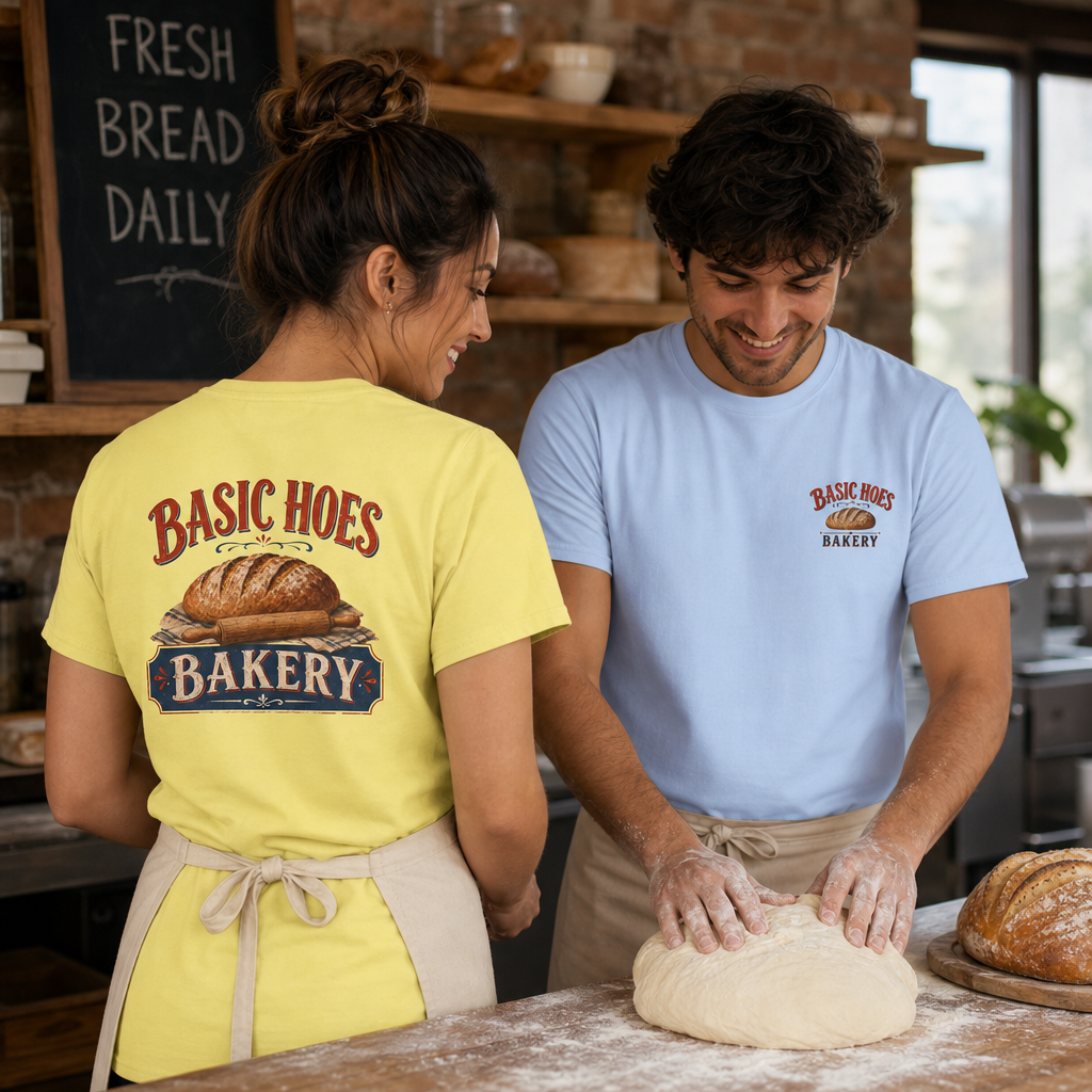 Basic Hoes Bakery Front & Back Tee – Hoes Clothes