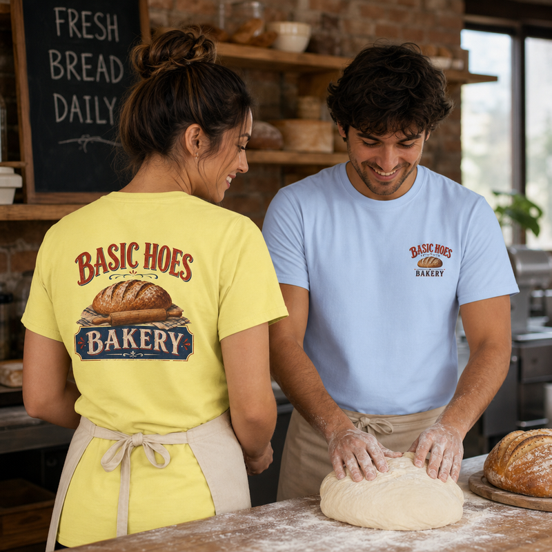 Basic Hoes Bakery Front & Back Tee – Hoes Clothes