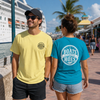 Boats and Hoes Badge Front & Back Print Tee – Hoes Clothes