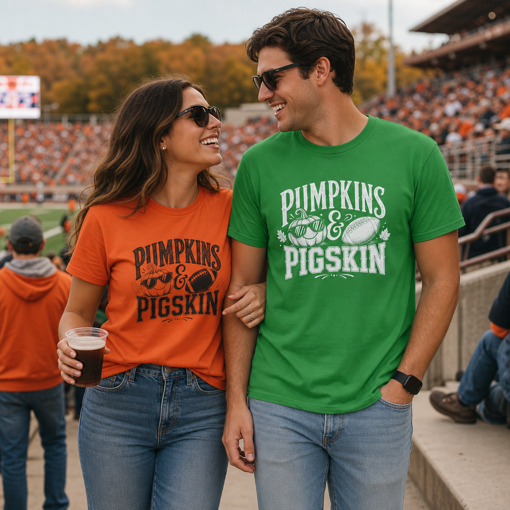 Pumpkins and Pigskin Tee