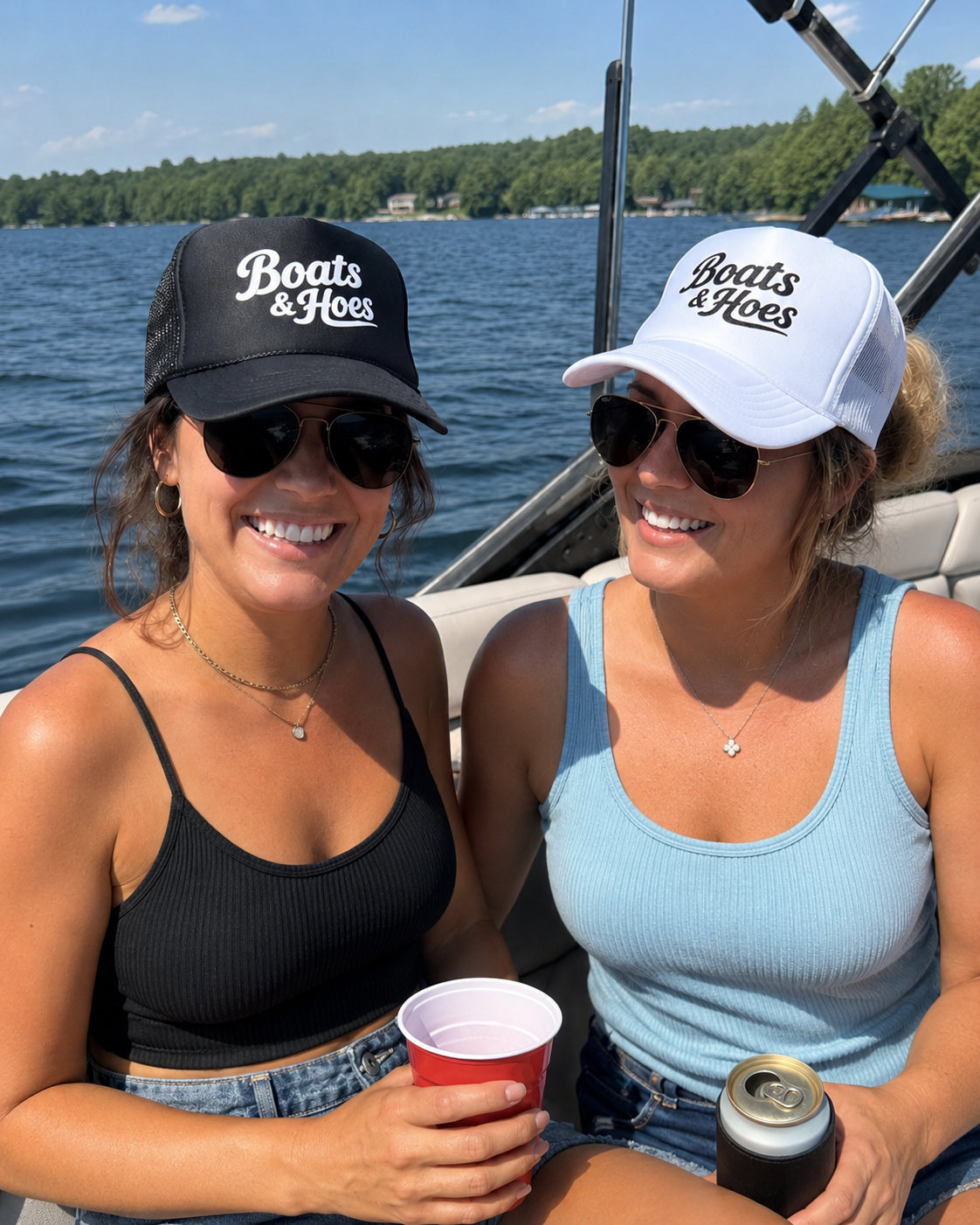 Boats and Hoes Foam Trucker Hat
