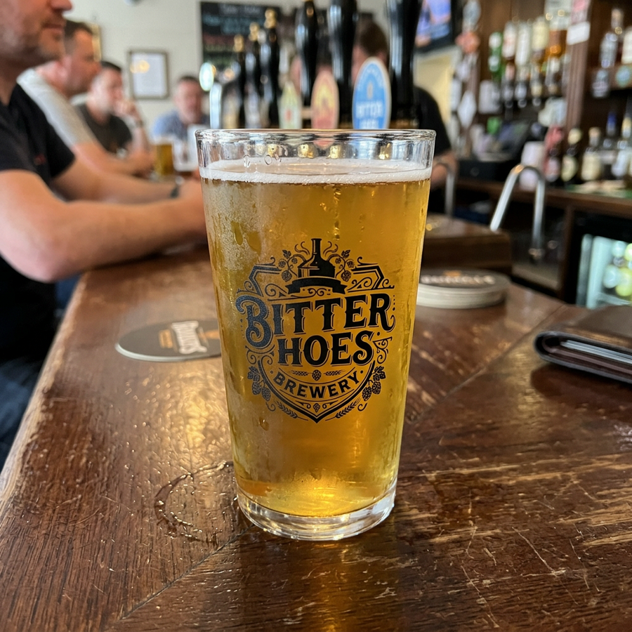 Bitter Hoes Brewery 16 oz Pint Glass