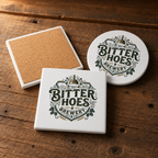 Bitter Hoes Brewery Ceramic Coaster