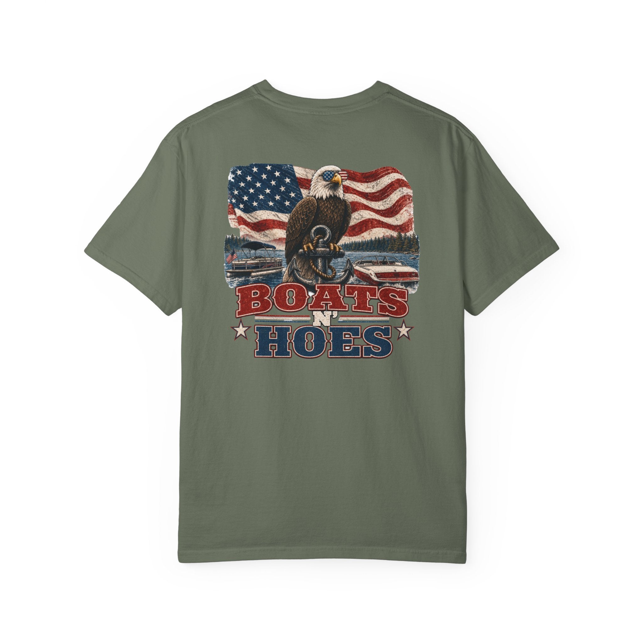Boats and Hoes Patriotic Shirt