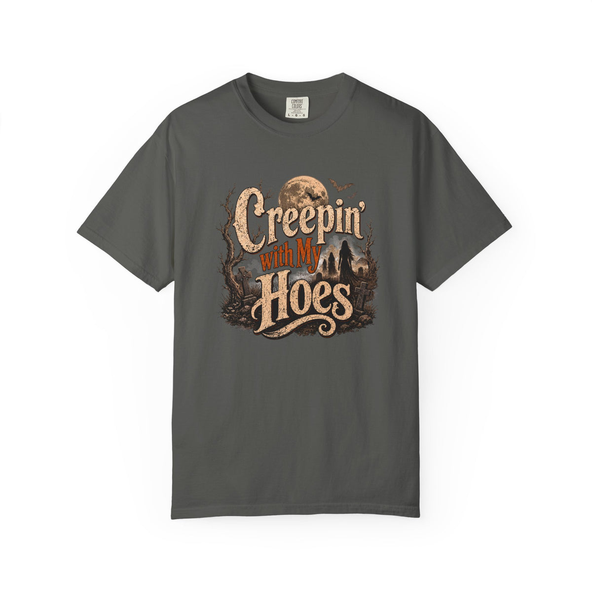 Creepin’ With My Hoes Graveyard Halloween Tee