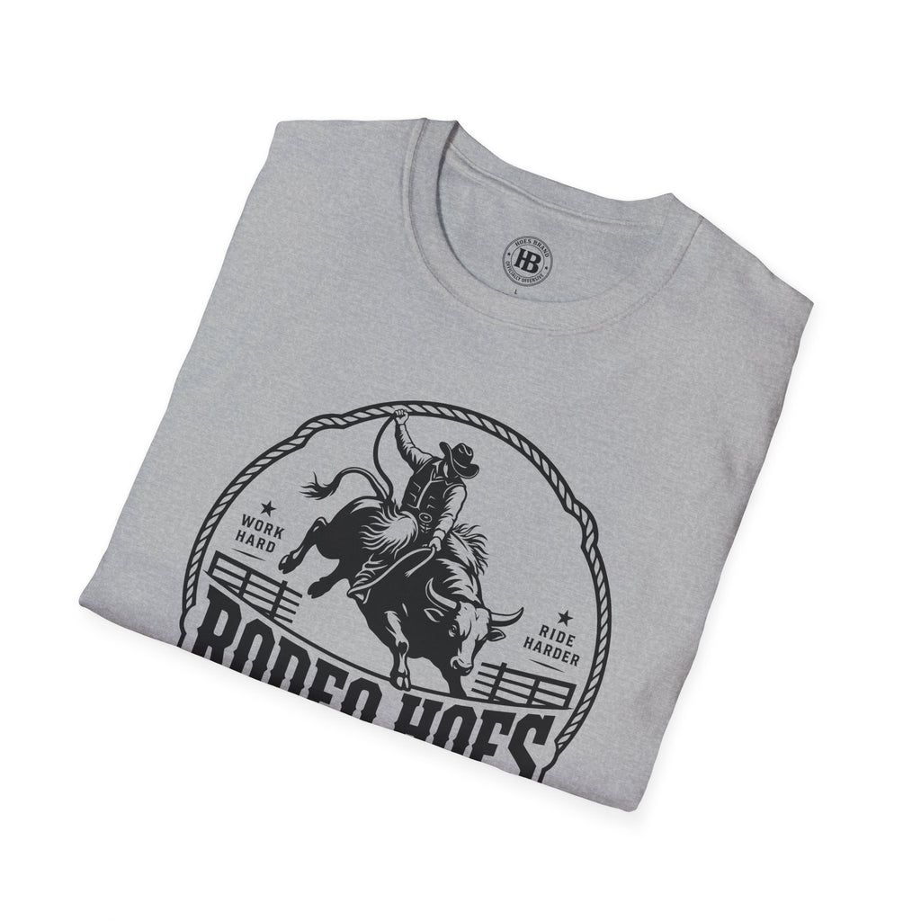 Rodeo Hoes Western Wear Front Only Tee – He Rides – Hoes Clothes