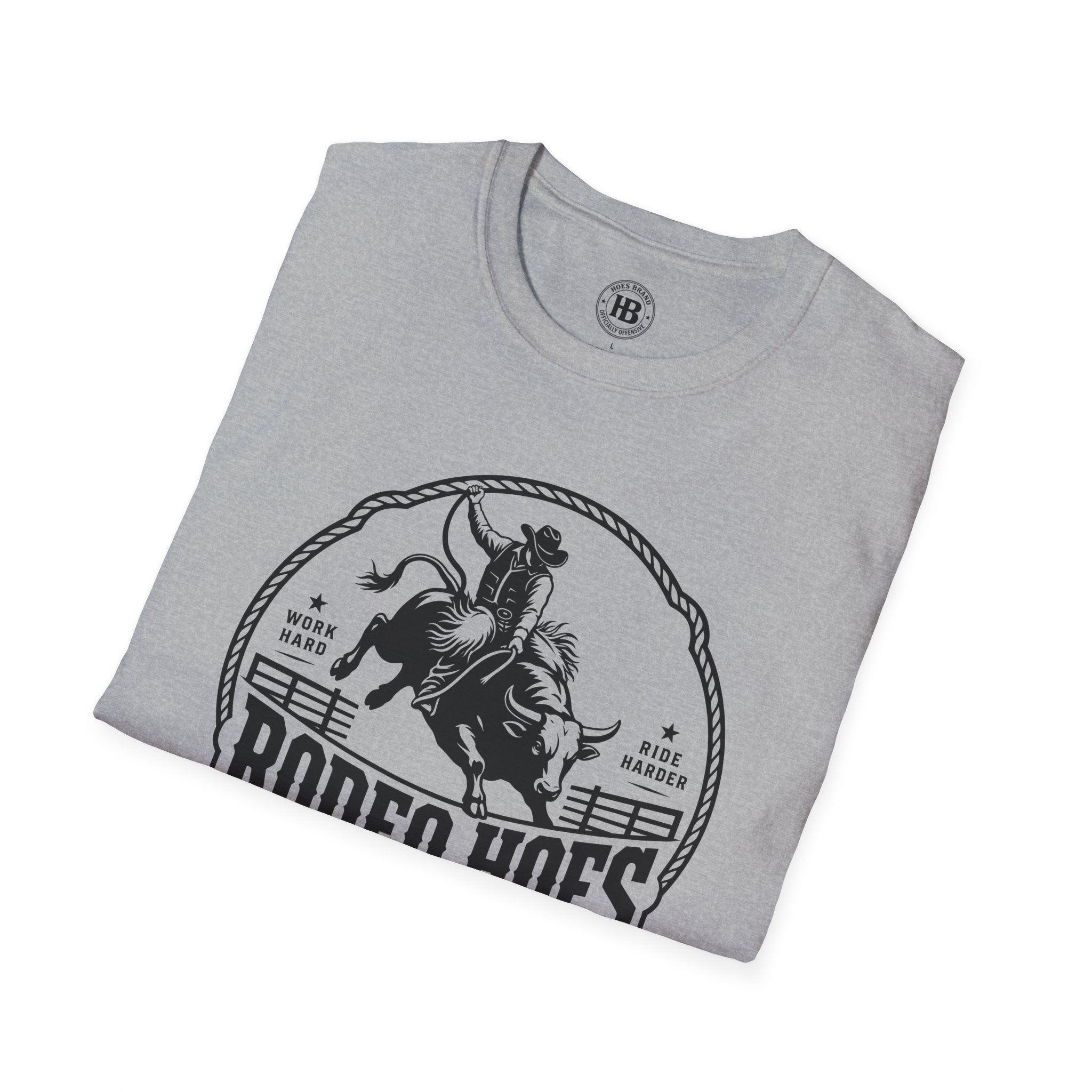 Rodeo Hoes Western Wear Tee – He Rides – Hoes Clothes