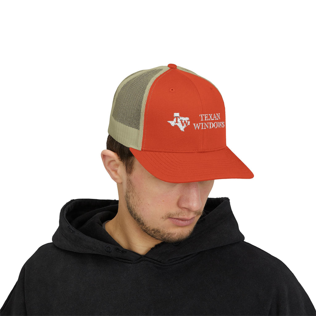 TW Logo Trucker Hat - Adjustable Snapback Mesh Cap