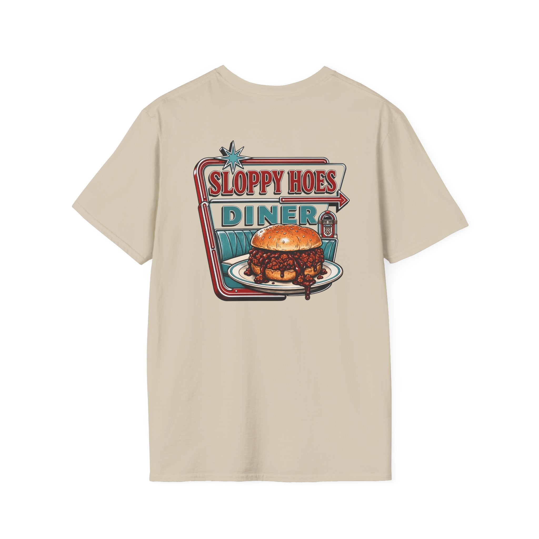 Sloppy Hoes Diner Full Color Front & Back Tee – Hoes Clothes