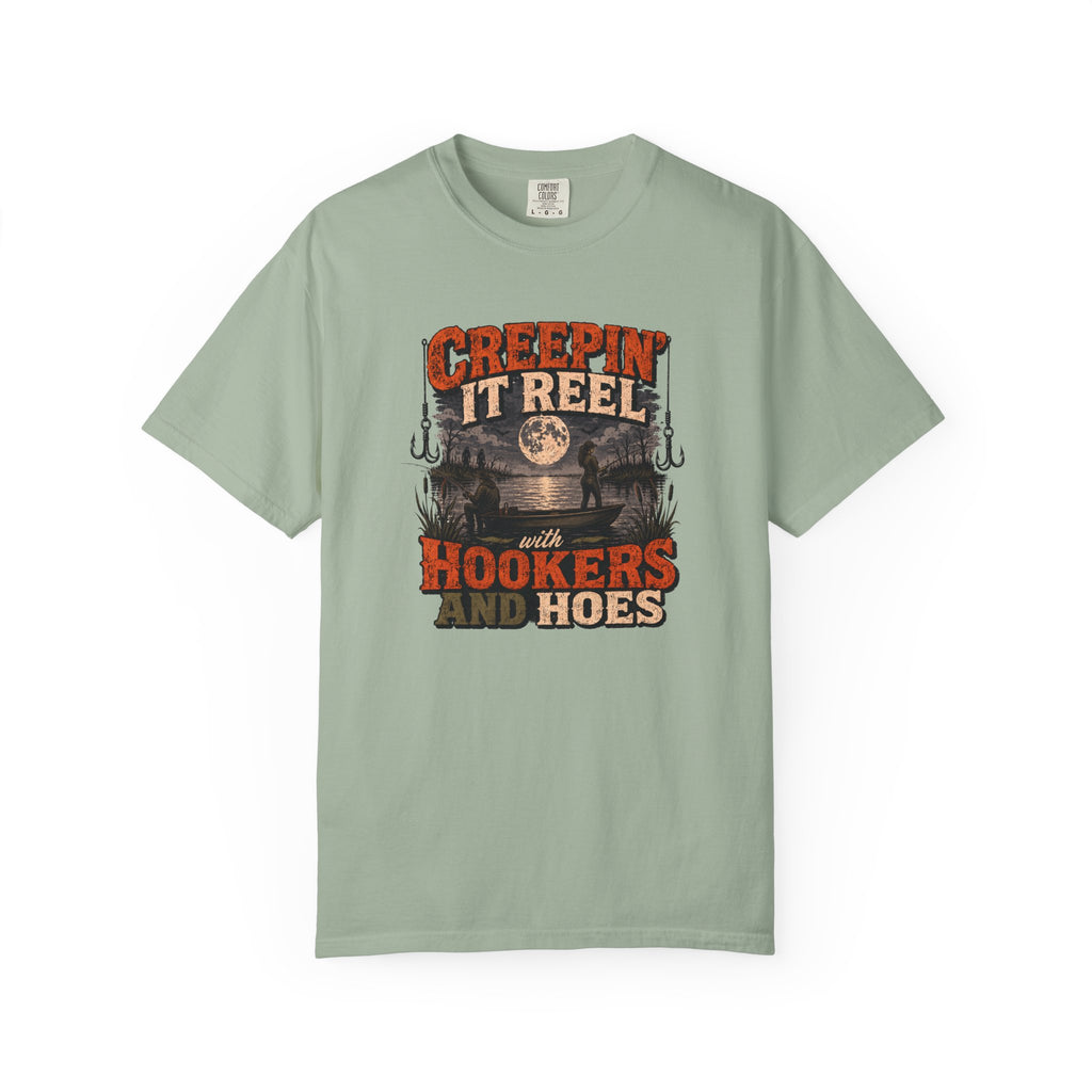 Creepin' It Reel Hookers and Hoes Fishing Tee