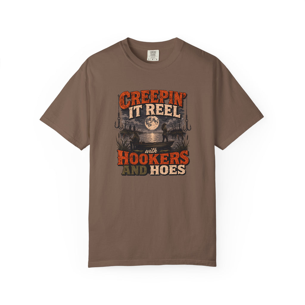 Creepin' It Reel Hookers and Hoes Fishing Tee