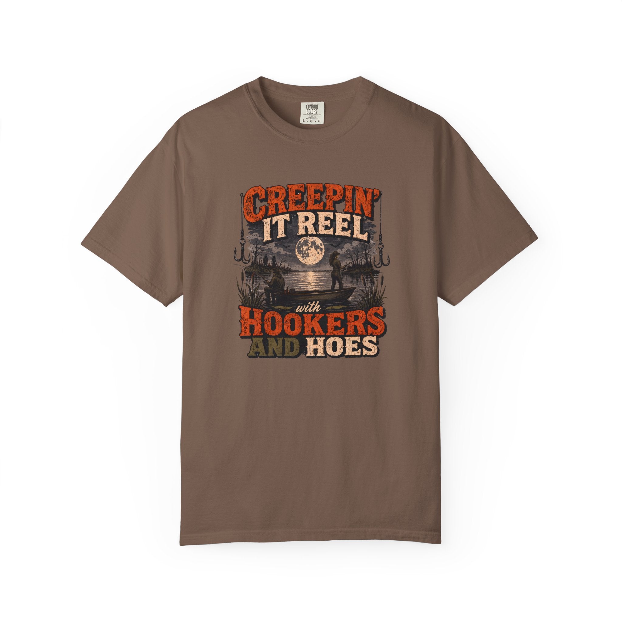 Creepin' It Reel Hookers and Hoes Fishing Tee