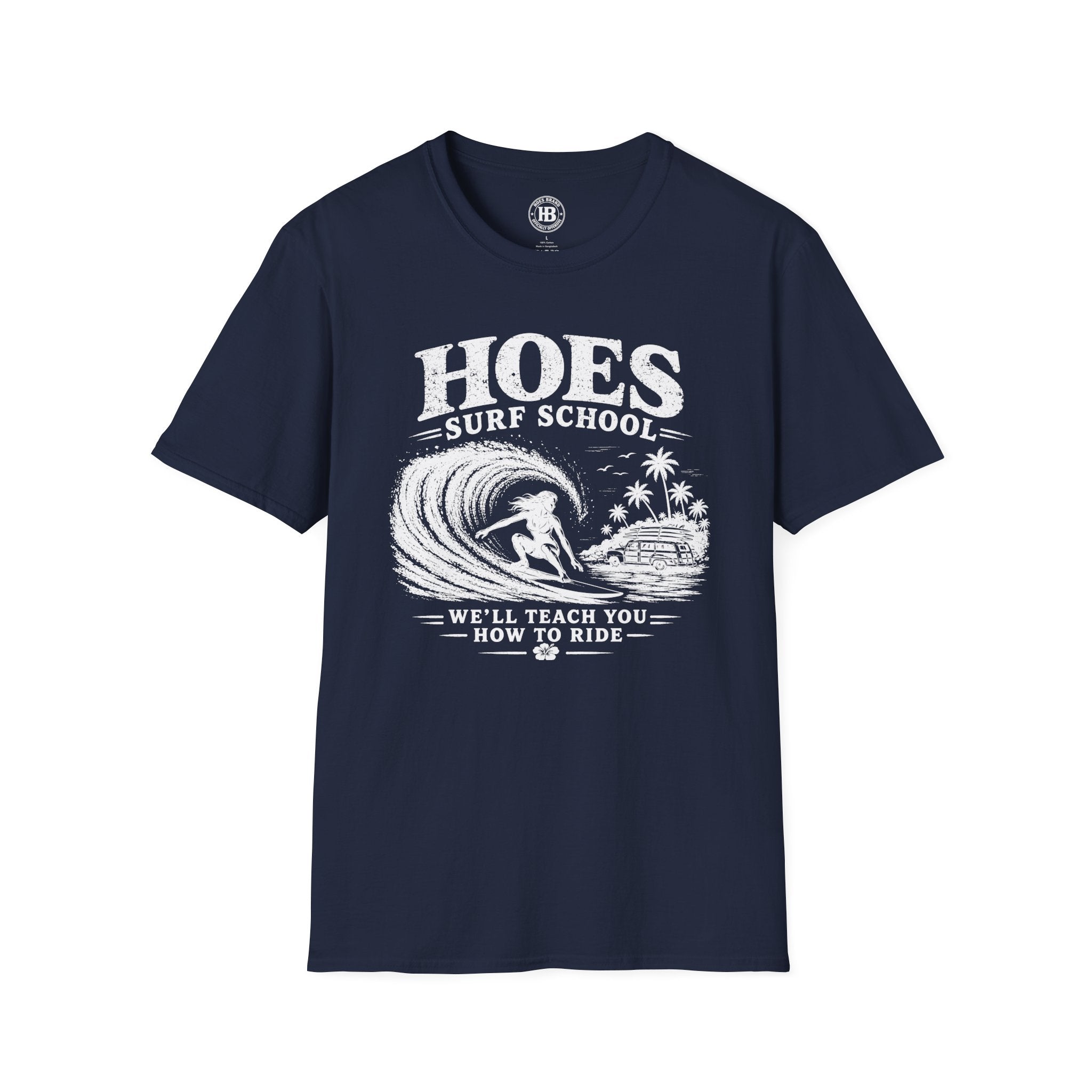 Hoes Surf School Tee – She Rides – Hoes Clothes