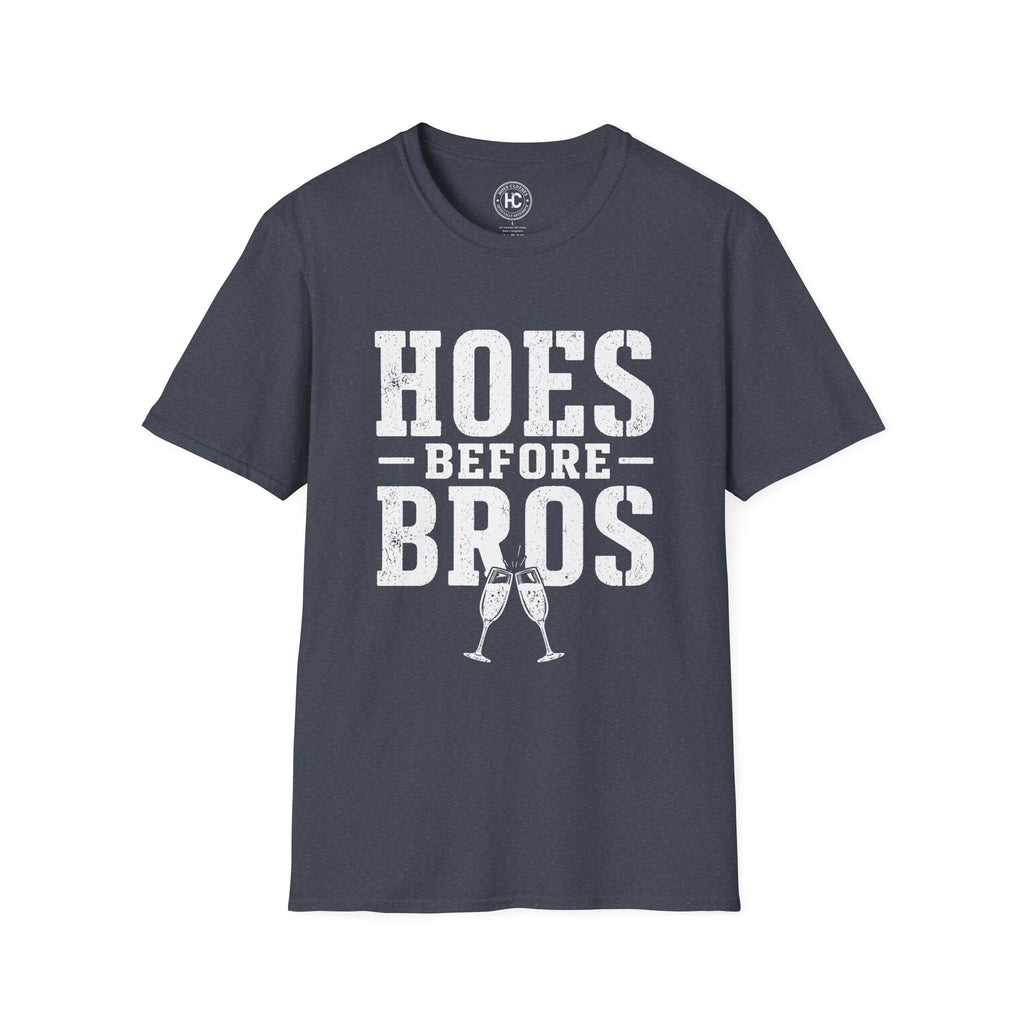 Hoes Before Bros Champagne Large Front Print Tee – Hoes Clothes