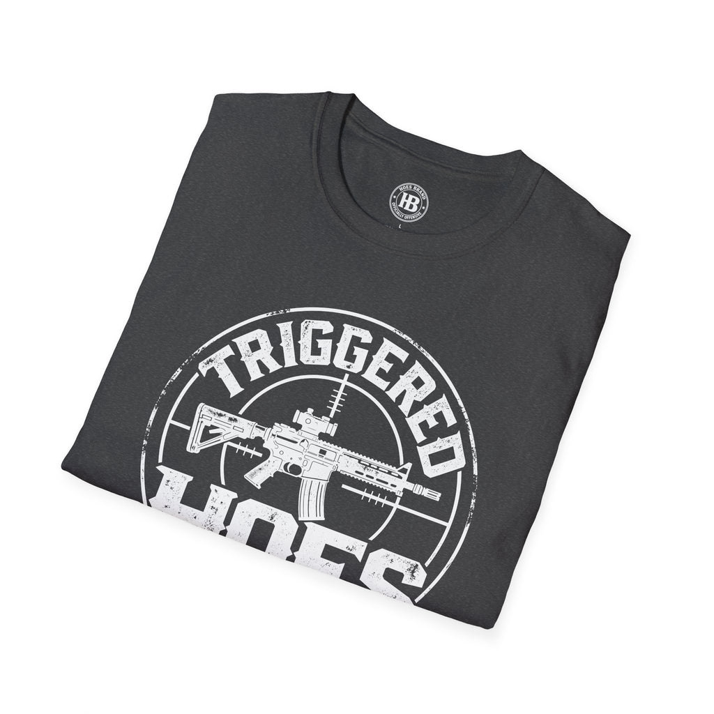 Triggered Hoes Gun Range Front Only Tee – Hoes Clothes