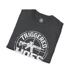 Triggered Hoes Gun Range Front Only Tee – Hoes Clothes
