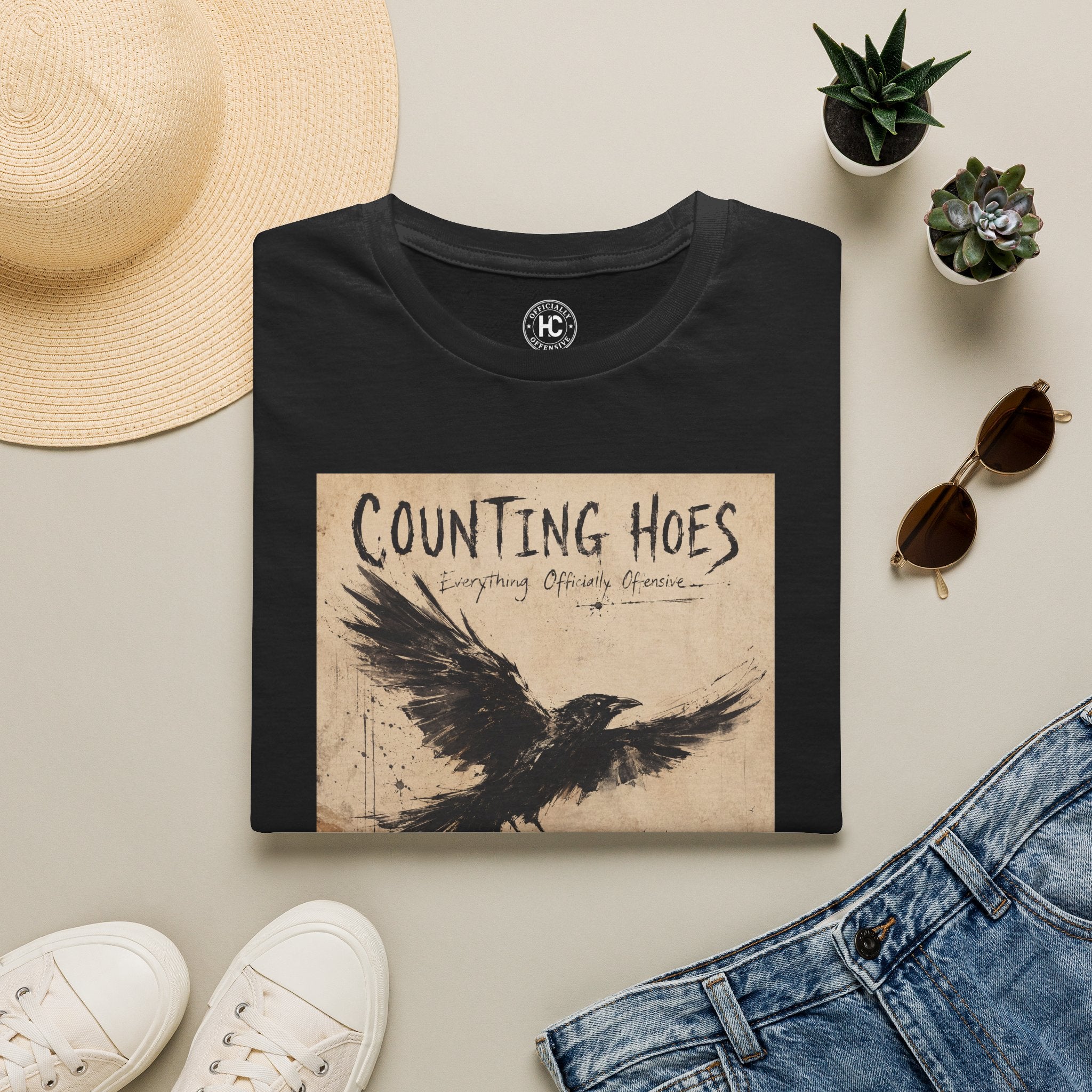 Counting Hoes Tee Front Only – Hoes Clothes