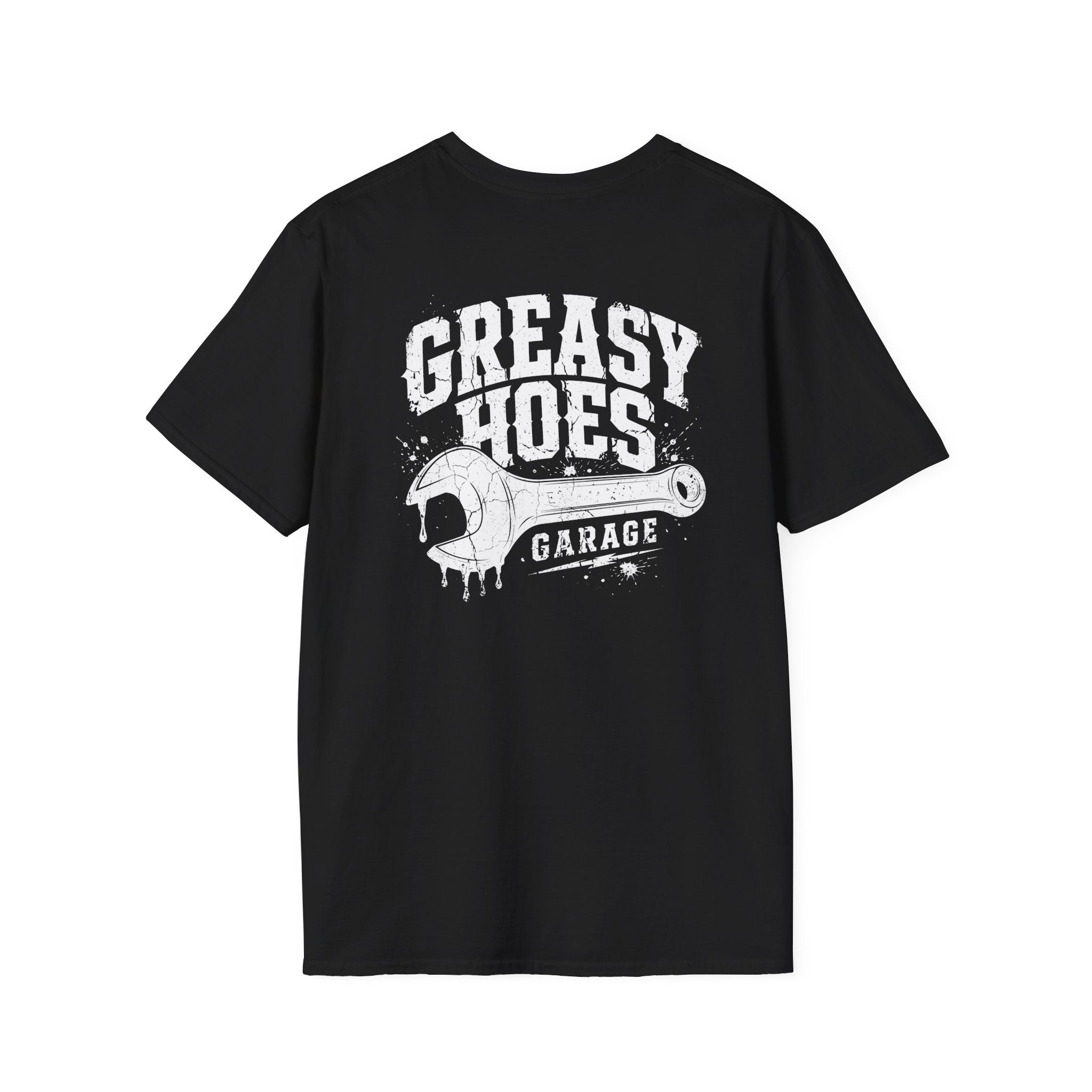 Greasy Hoes Garage Front & Back Tee – Hoes Clothes