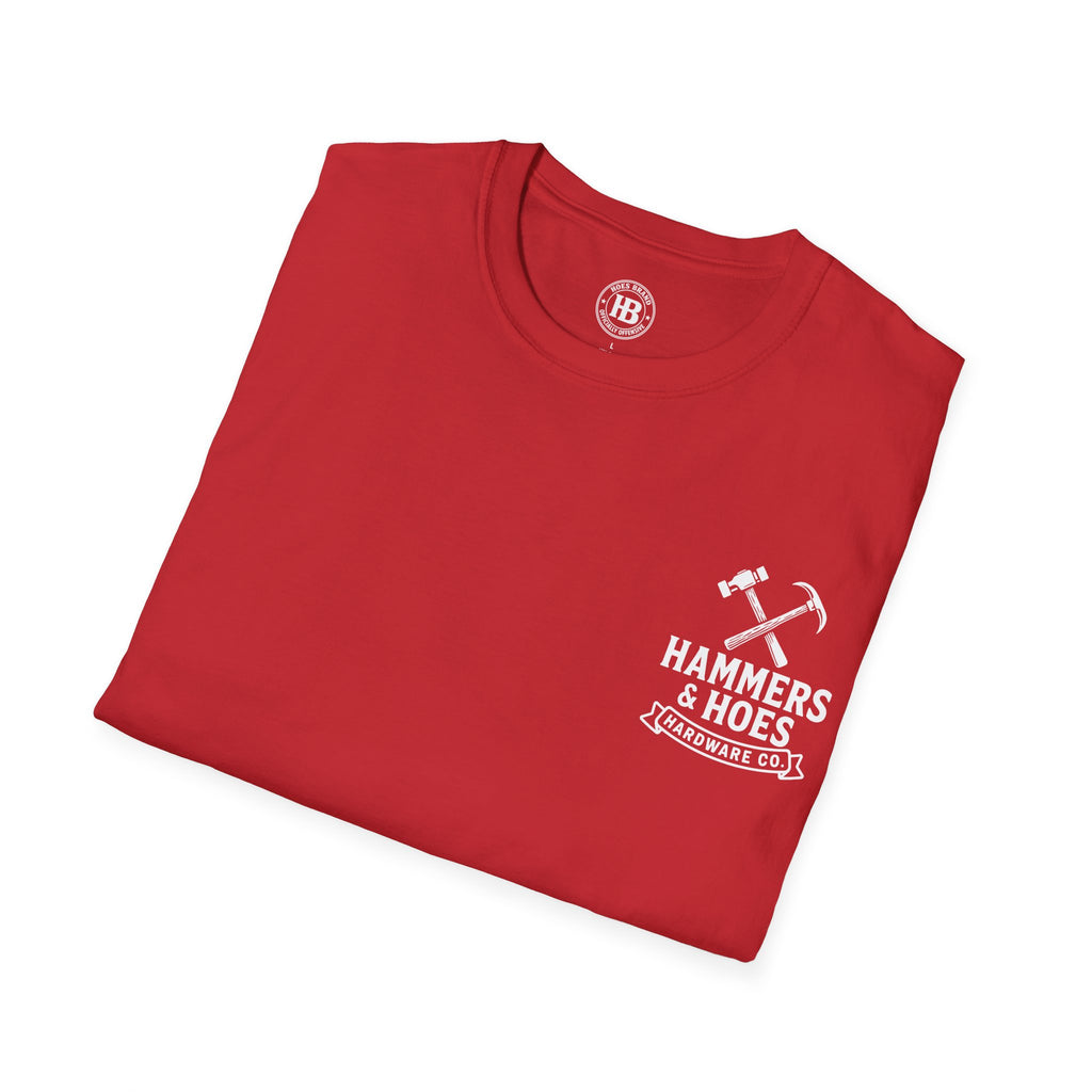 Hammers & Hoes Hardware Co. Front & Back Tee – Hoes Clothes