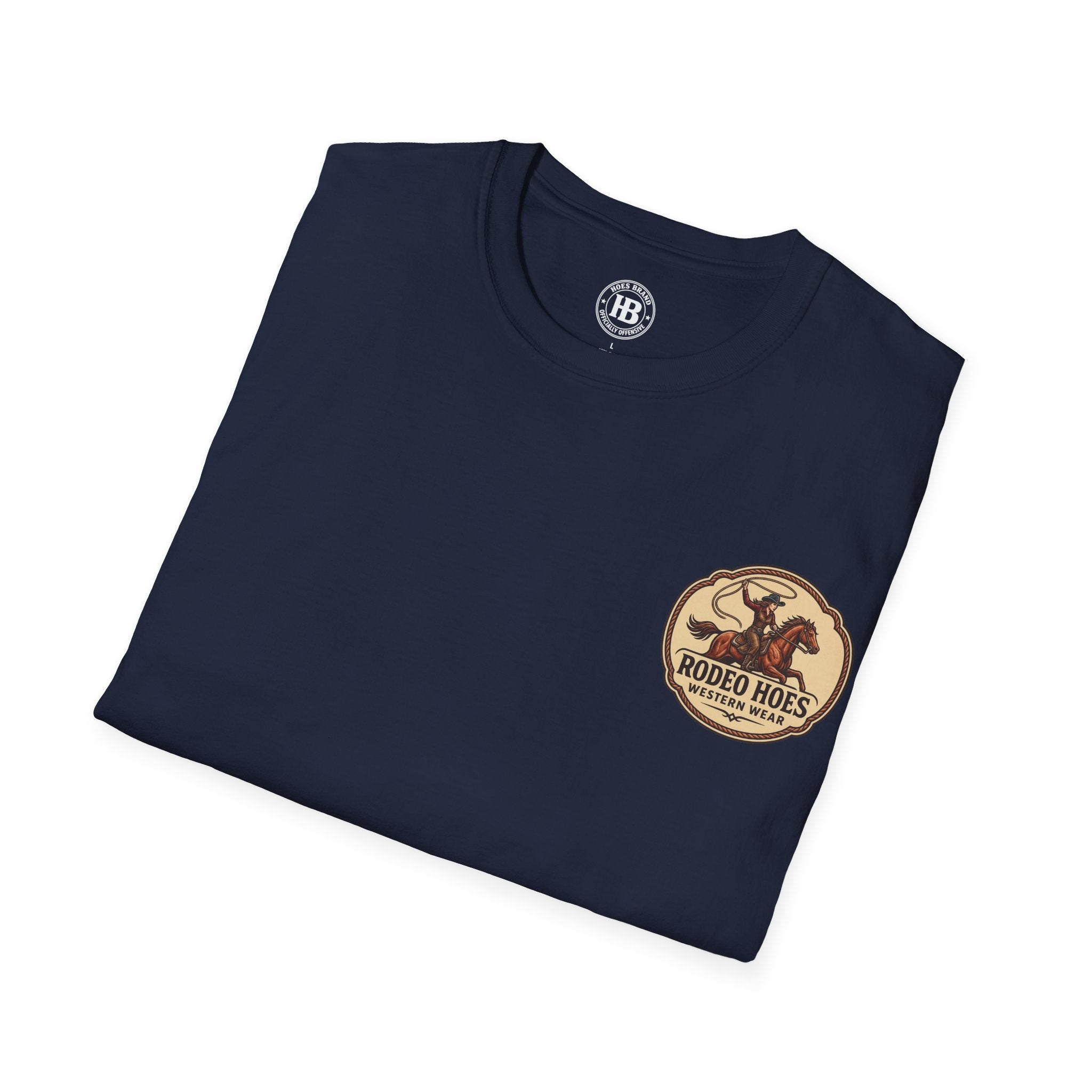 Rodeo Hoes Western Wear Front & Back Tee – Full Color – She Rides – Hoes Clothes