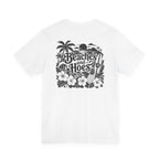 Beaches and Hoes B&W Left Chest Full Back Print Tee – Hoes Clothes