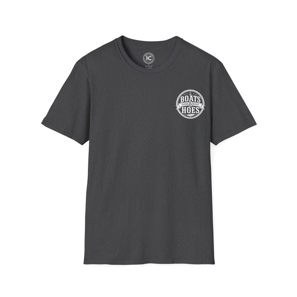 Boats and Hoes Badge Tee