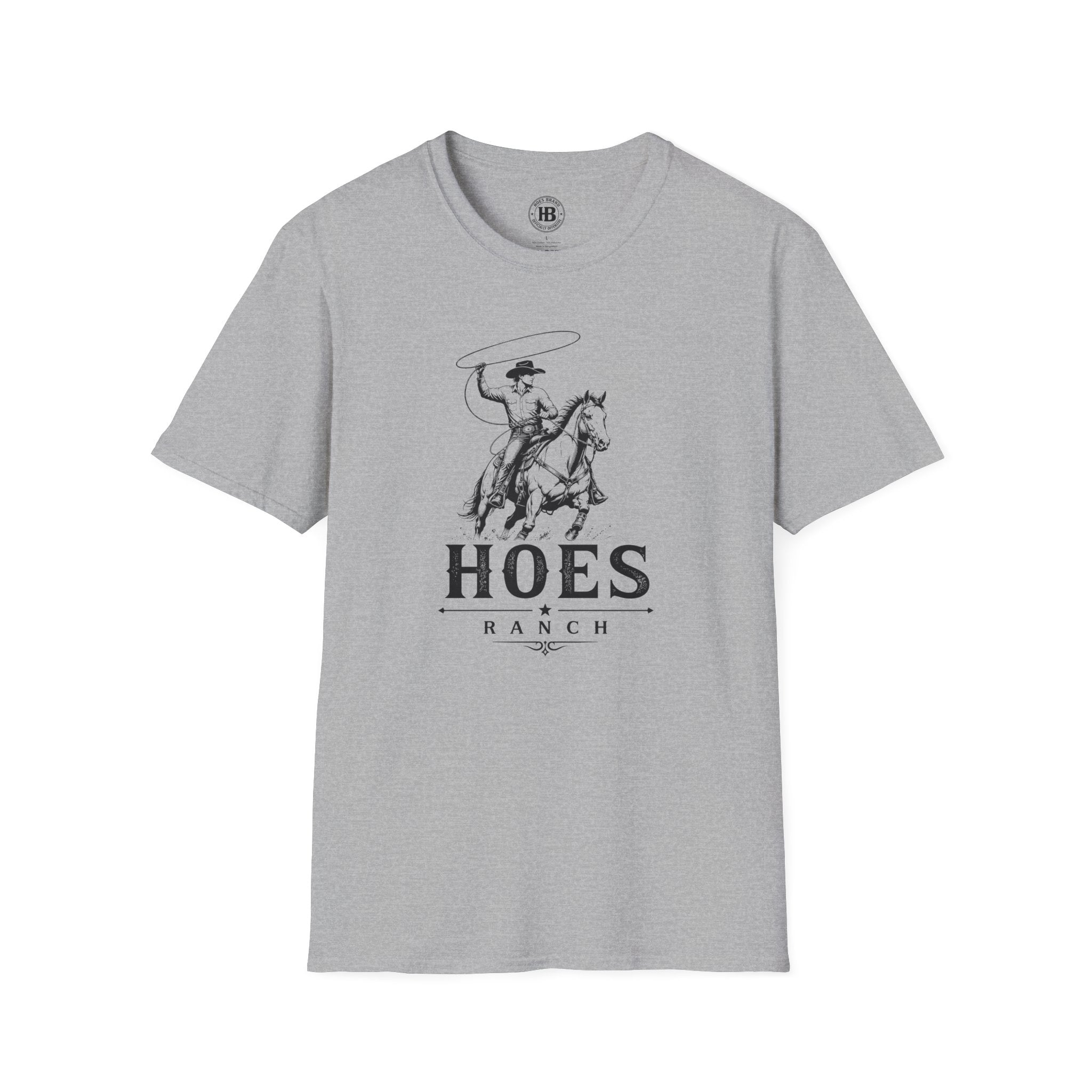 Hoes Ranch Front Only Tee – He Rides – Hoes Clothes