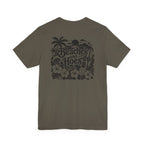 Beaches and Hoes B&W Left Chest Full Back Print Tee – Hoes Clothes