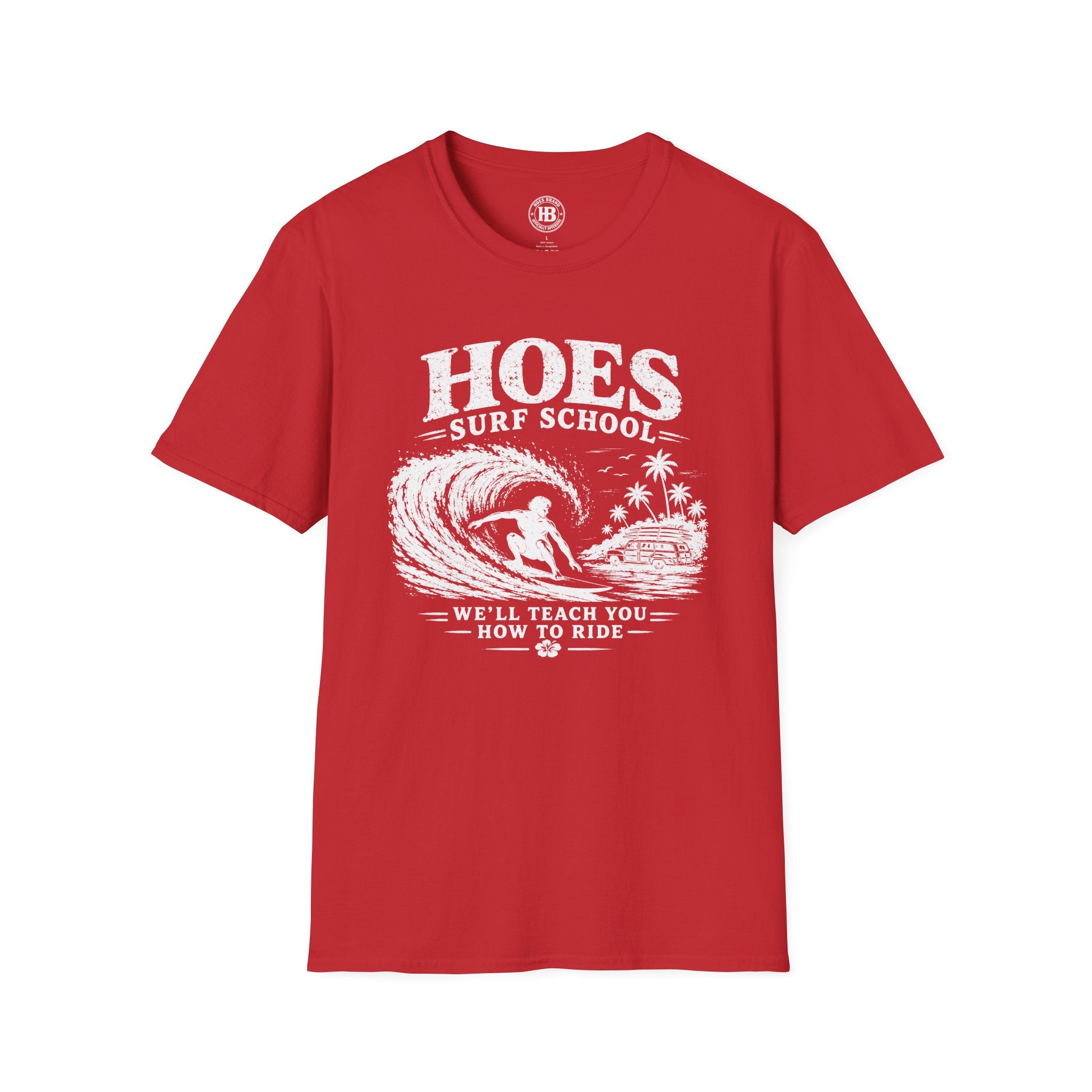 Hoes Surf School Tee – He Rides – Hoes Clothes