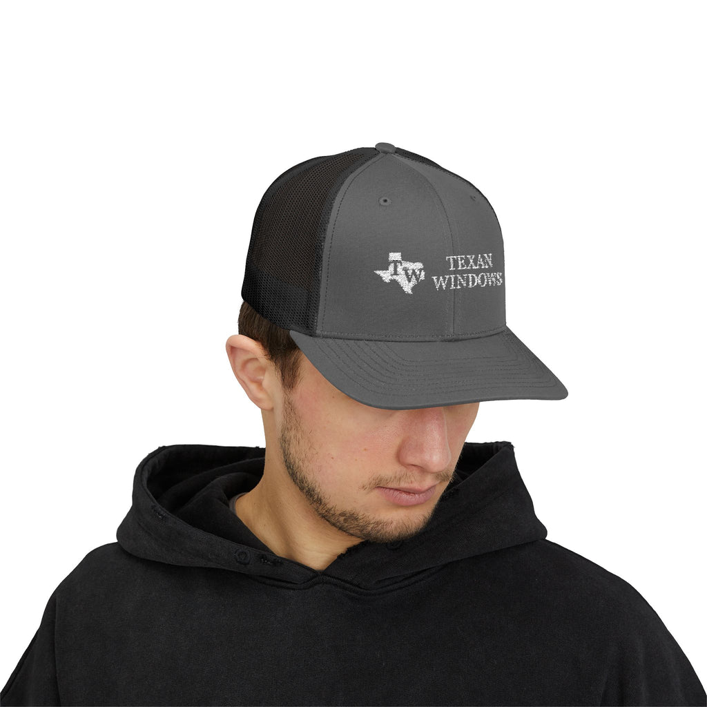 TW Logo Trucker Hat - Adjustable Snapback Mesh Cap