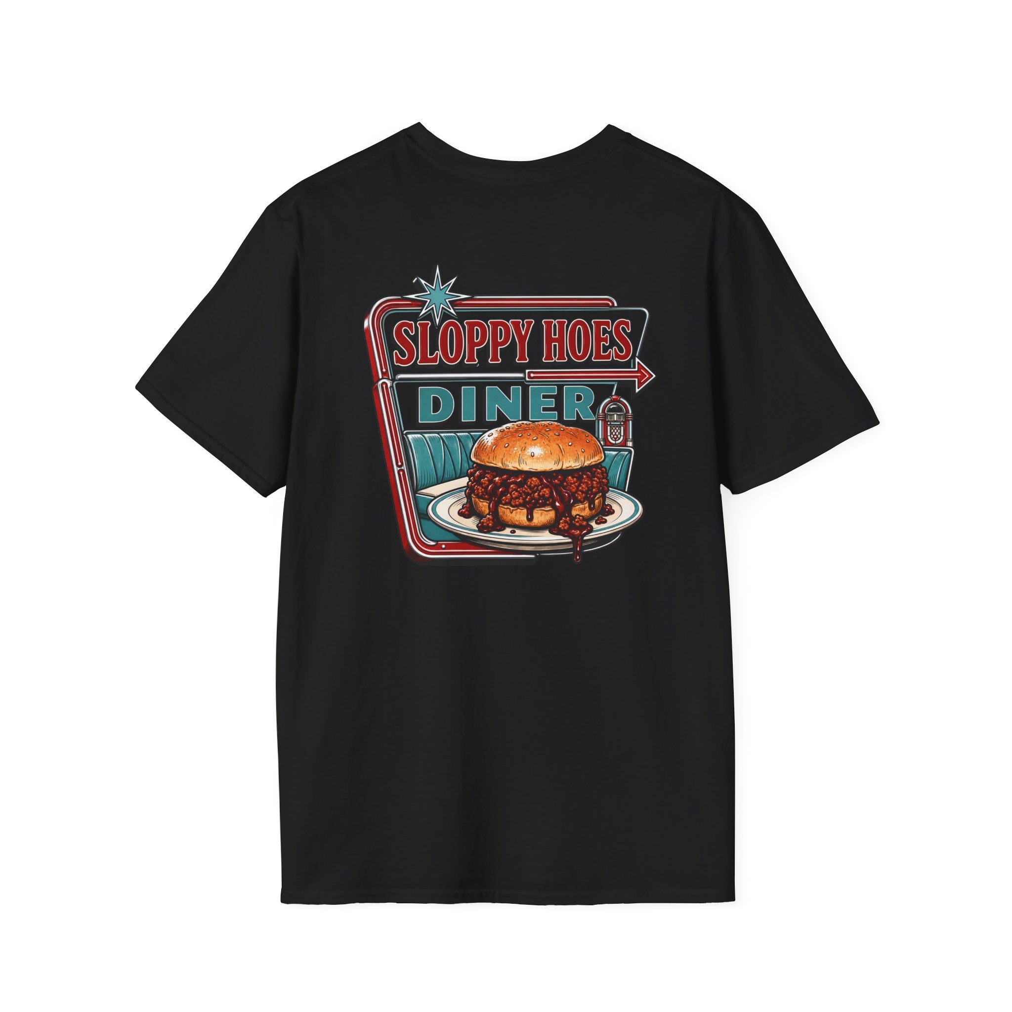 Sloppy Hoes Diner Full Color Front & Back Tee – Hoes Clothes