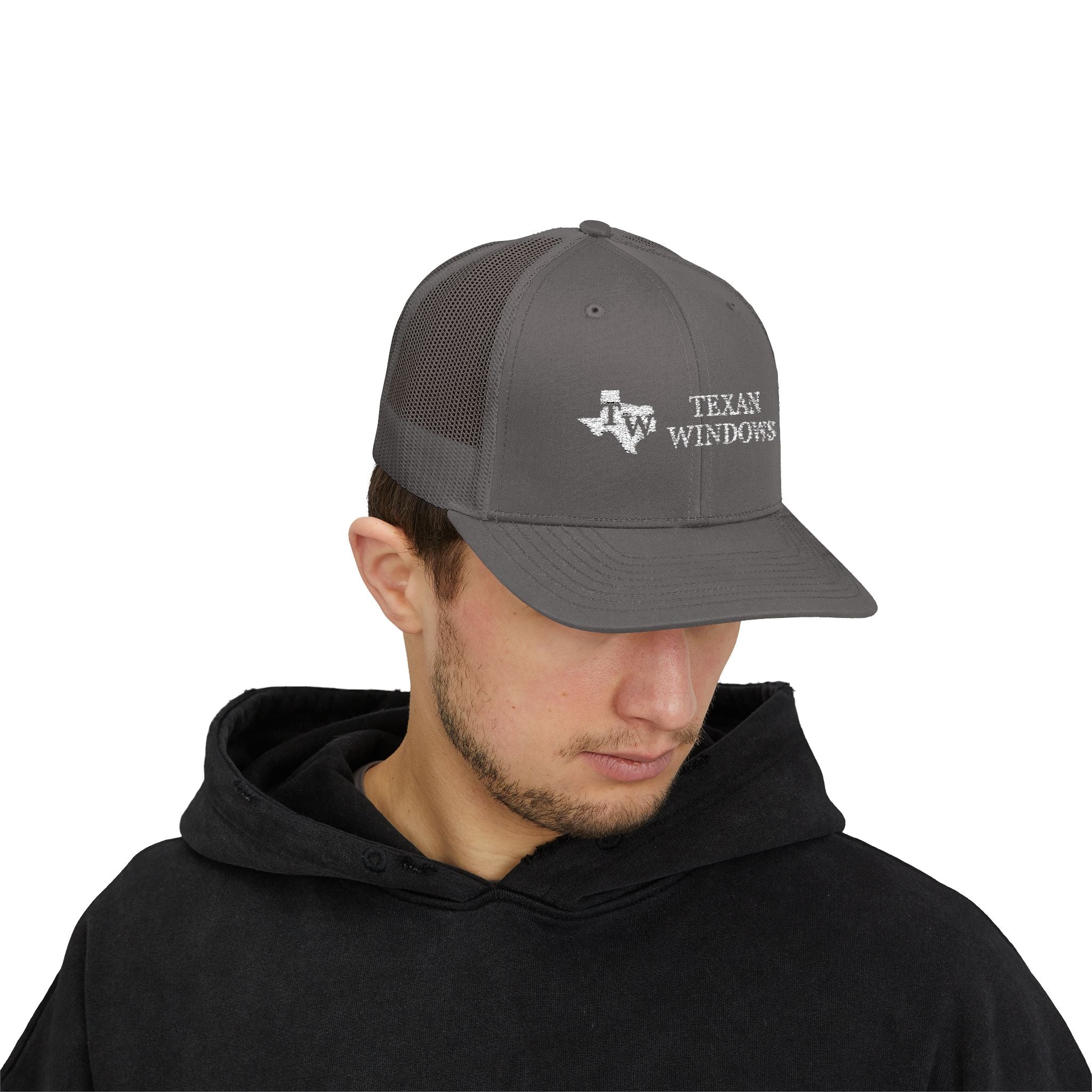 TW Logo Trucker Hat - Adjustable Snapback Mesh Cap