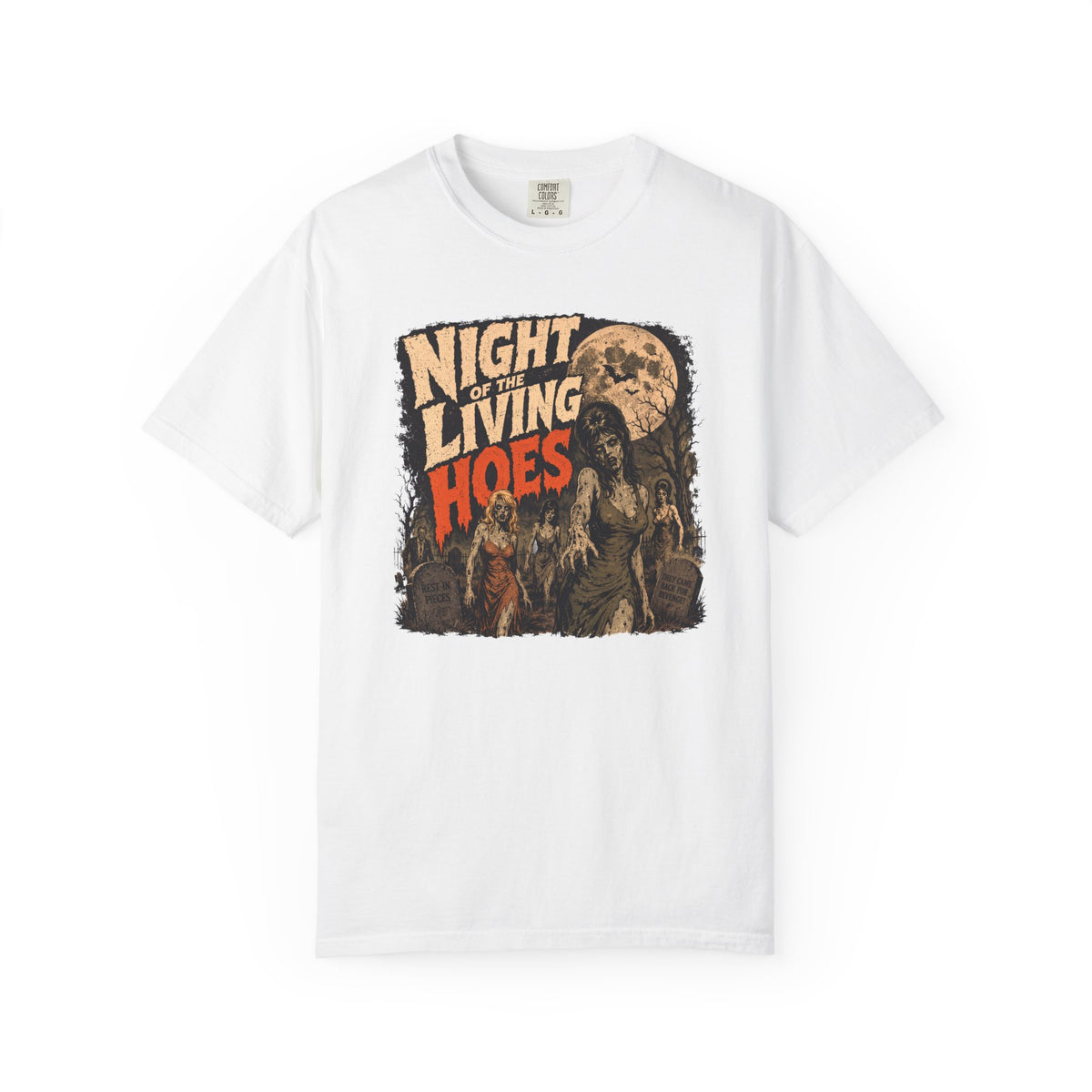 Night of the Living Hoes Zombie Halloween Tee
