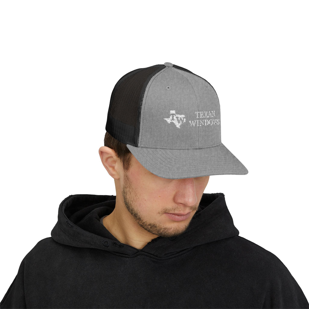 TW Logo Trucker Hat - Adjustable Snapback Mesh Cap