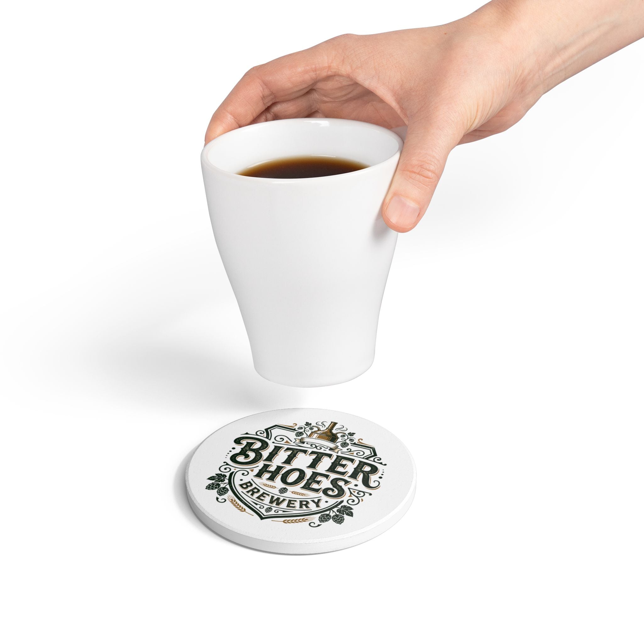 Bitter Hoes Brewery Ceramic Coaster