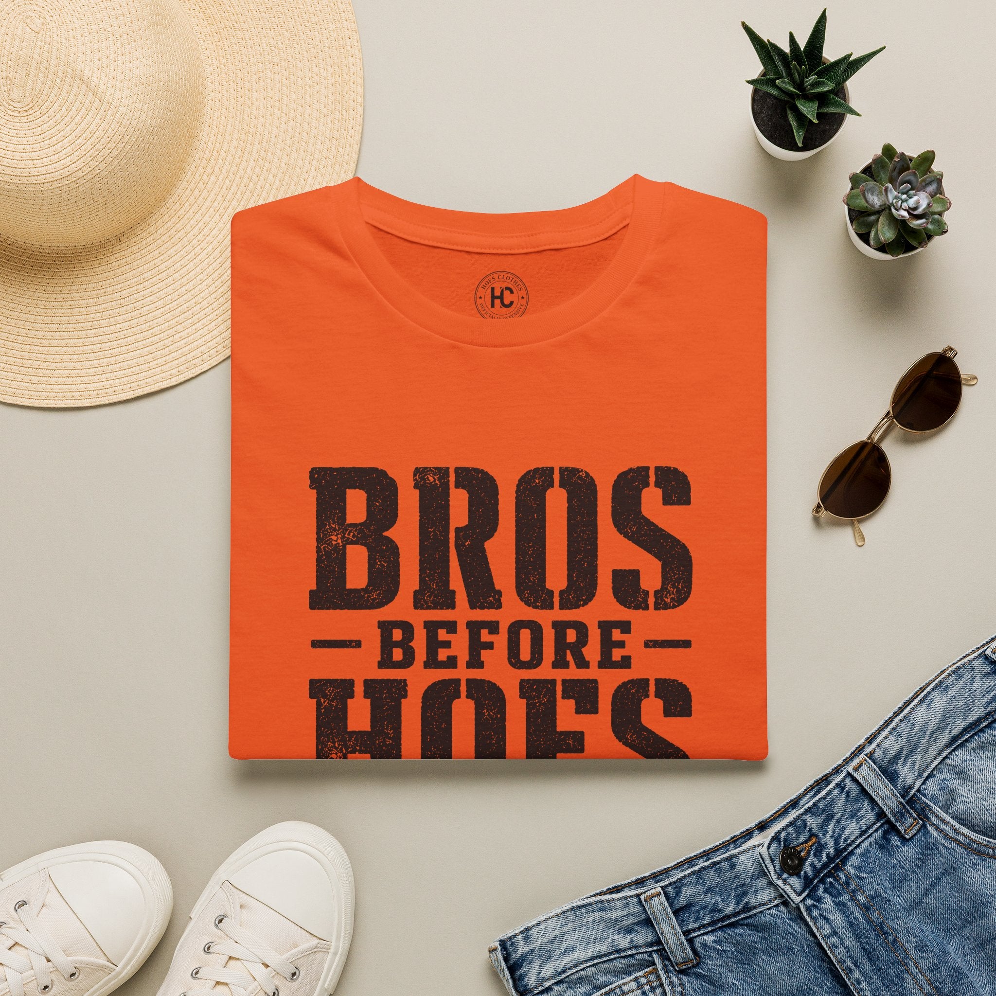 Bros Before Hoes Beer Large Front Print Tee – Hoes Clothes