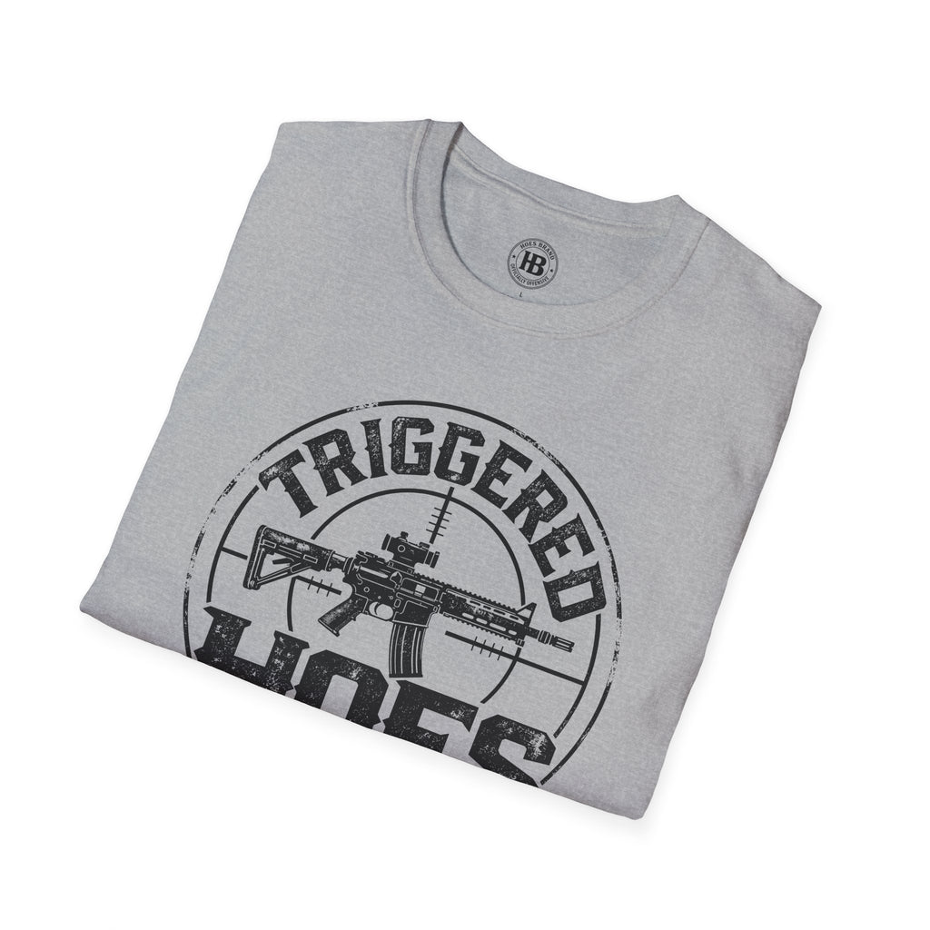 Triggered Hoes Gun Range Front Only Tee – Hoes Clothes