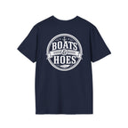 Boats and Hoes Badge Front & Back Print Tee – Hoes Clothes