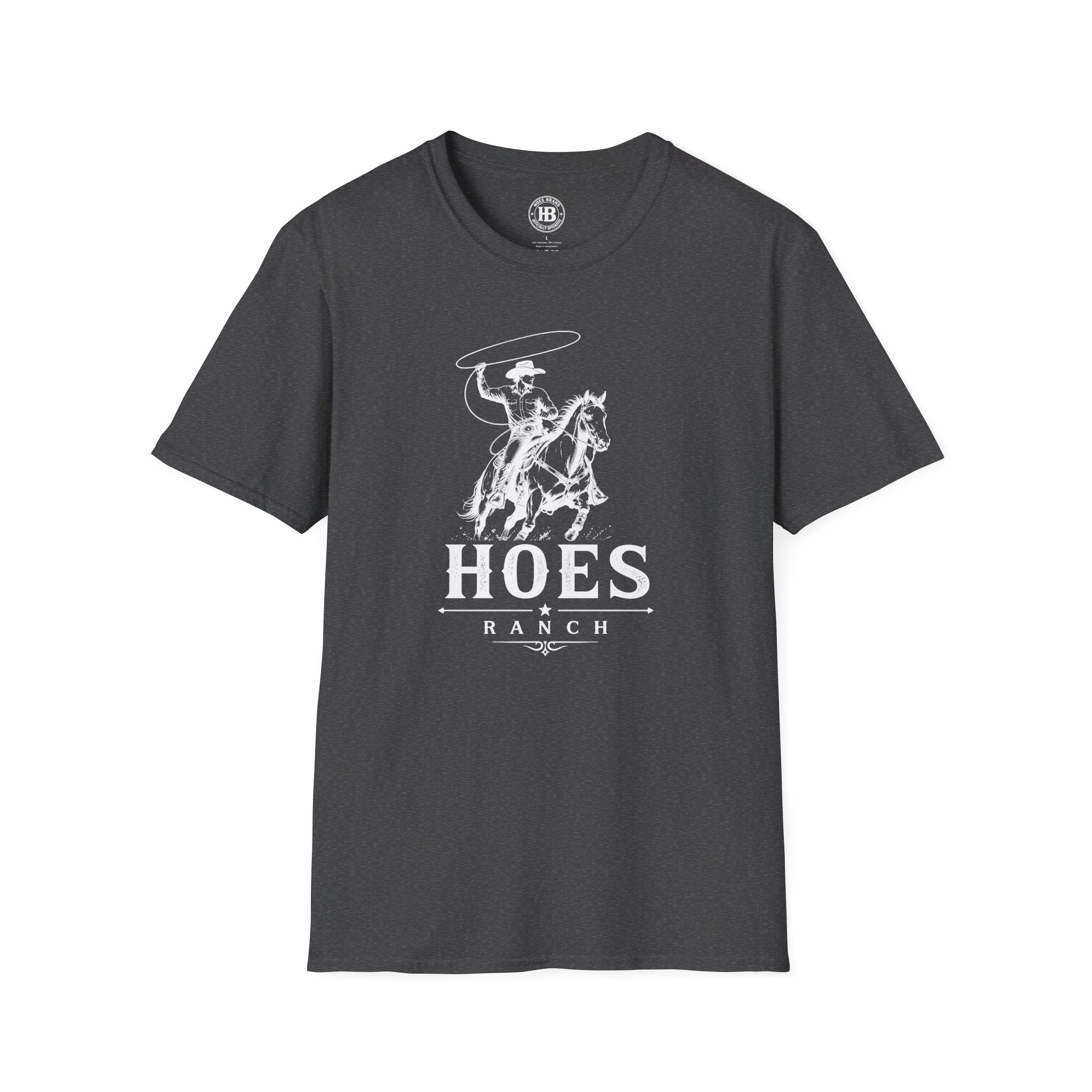 Hoes Ranch Front Only Tee – He Rides – Hoes Clothes