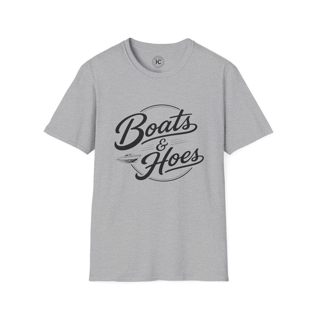 Boats and Hoes Retro Tee