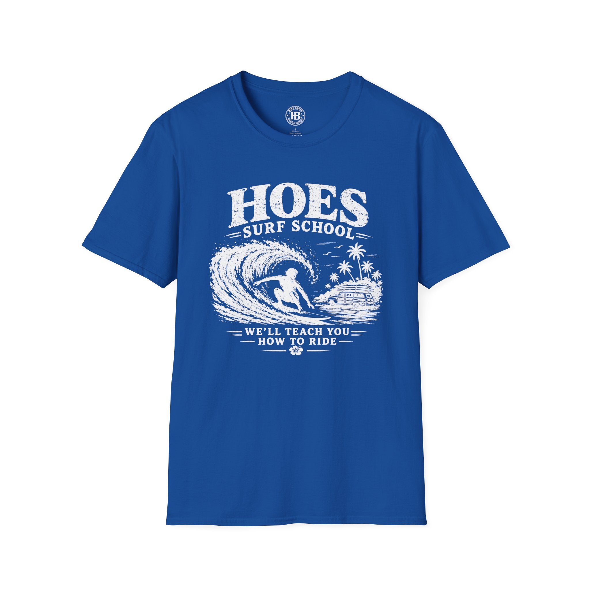 Hoes Surf School Tee – He Rides – Hoes Clothes