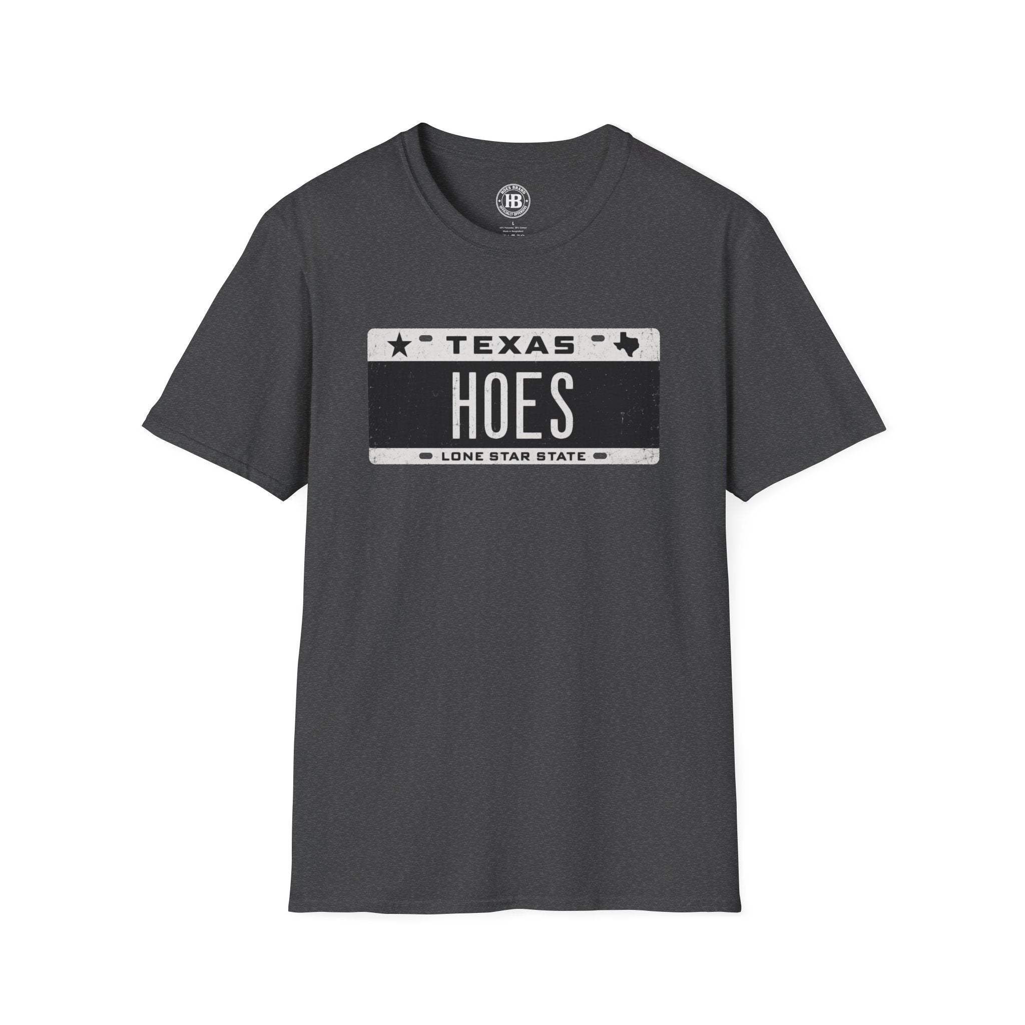 'HOES' Plates Front Only Tee  – Hoes Clothes