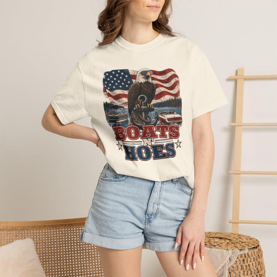 Boats and Hoes Patriotic Shirt