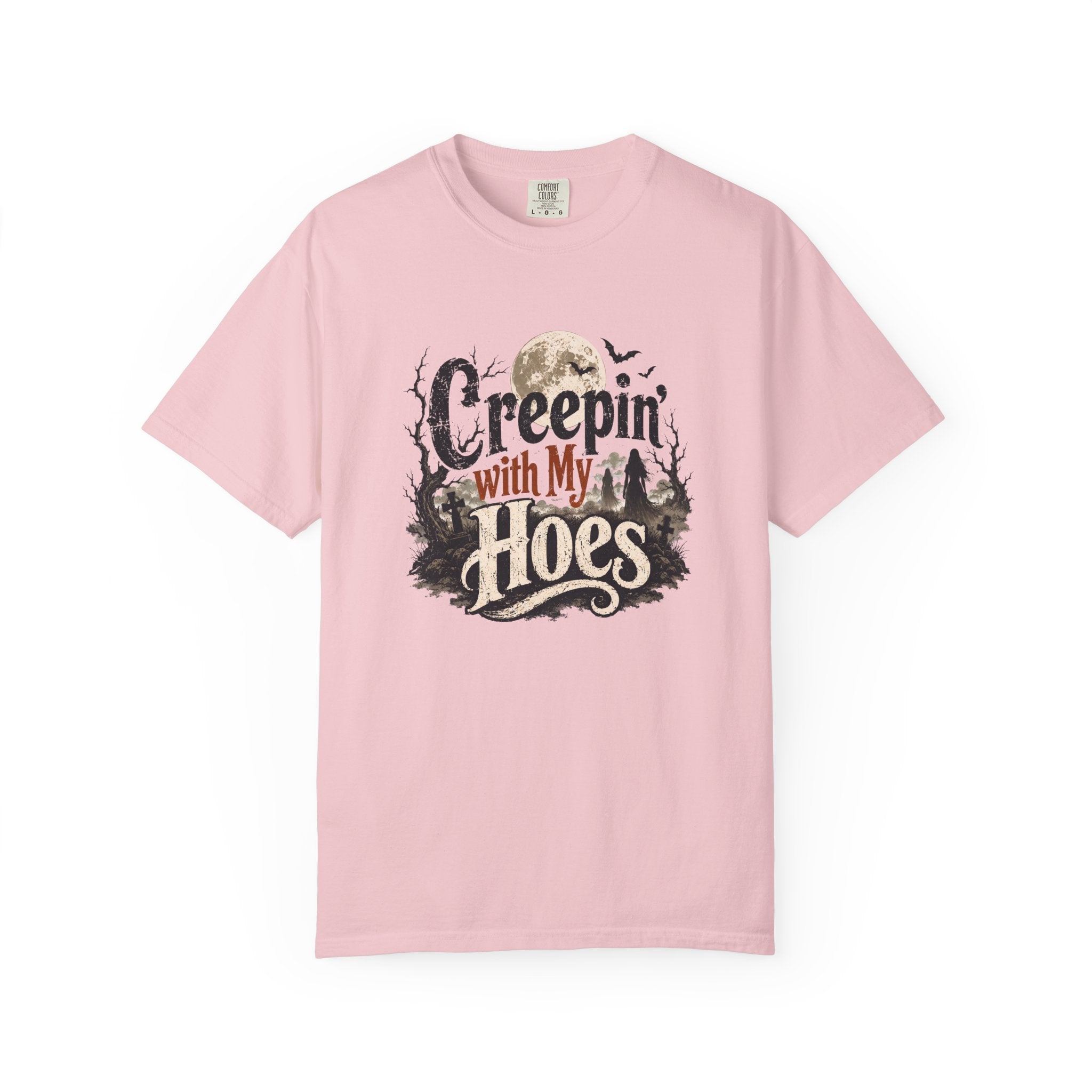 Creepin’ With My Hoes Graveyard Halloween Tee
