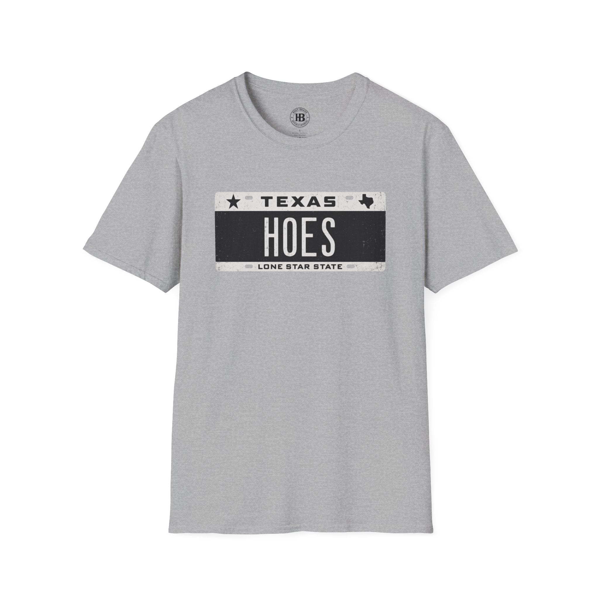 'HOES' Plates Front Only Tee  – Hoes Clothes